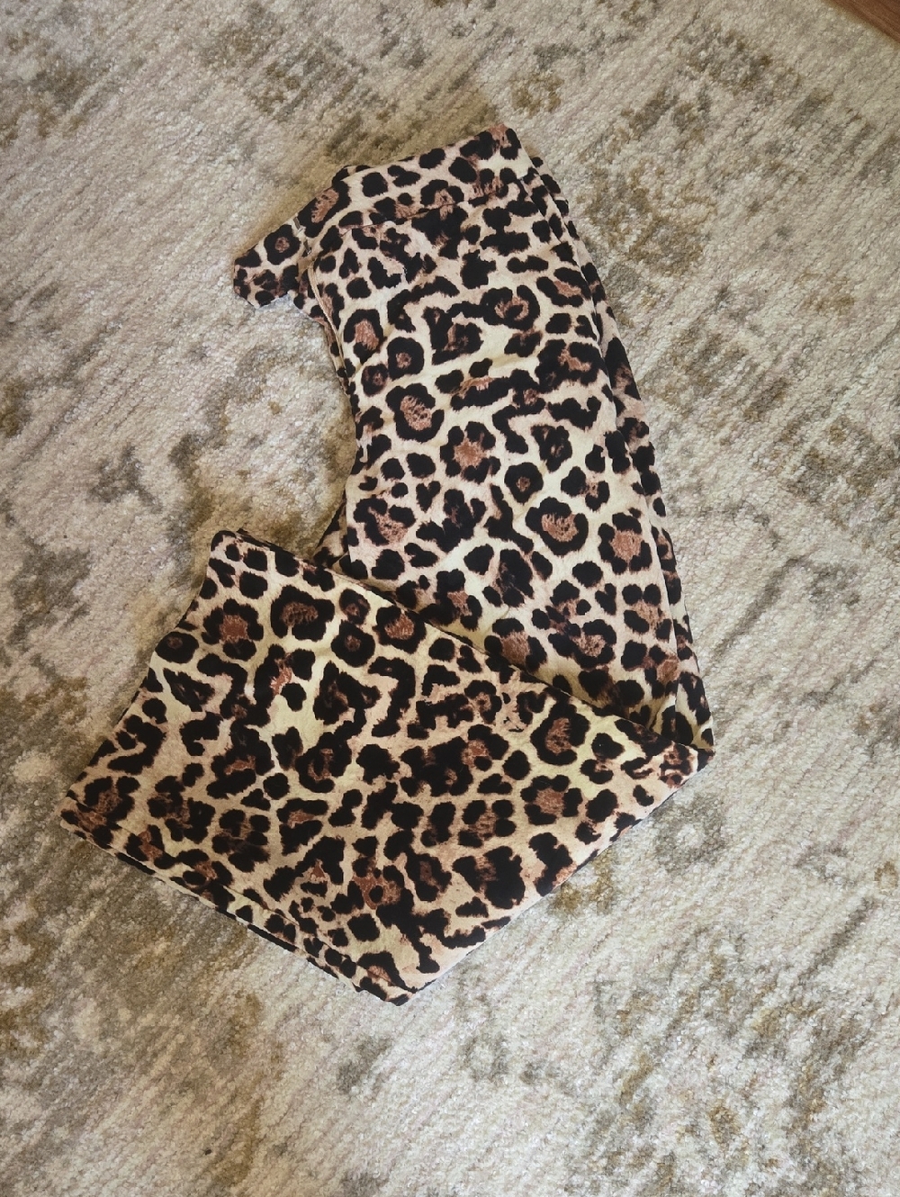 LOFT Leopard-Print Wide Leg Pants